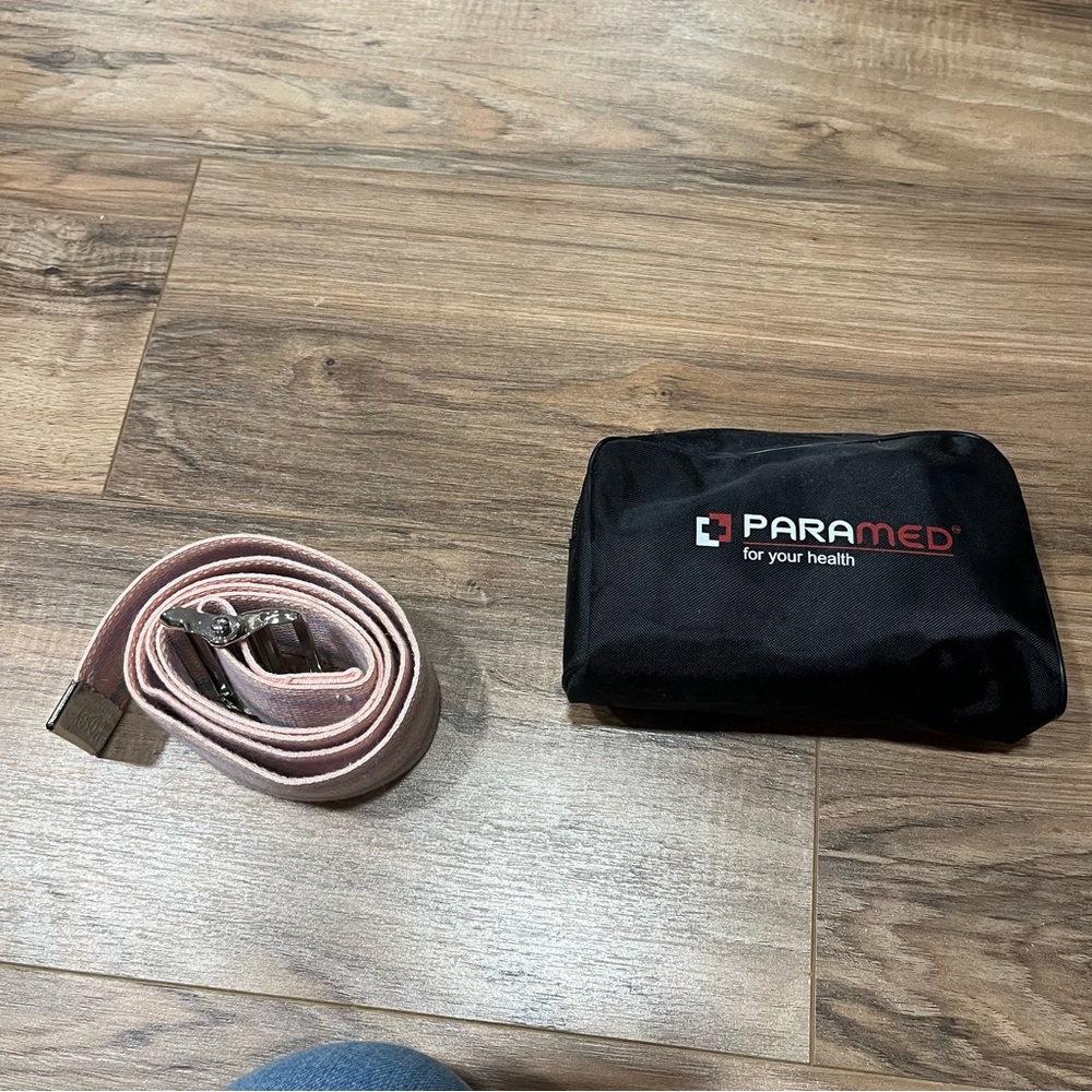 Blood pressure cuff and gait belt
